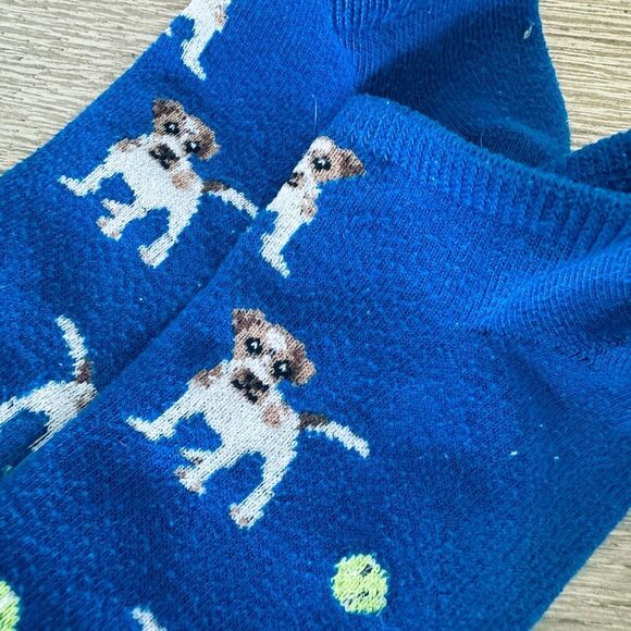 Dog Print Ankle Socks 3 Pair Bundle Lot - Picture 4 of 4